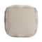 Hello Honey® 18" Blush & Cream Plaid Cotton Tufted Pouf